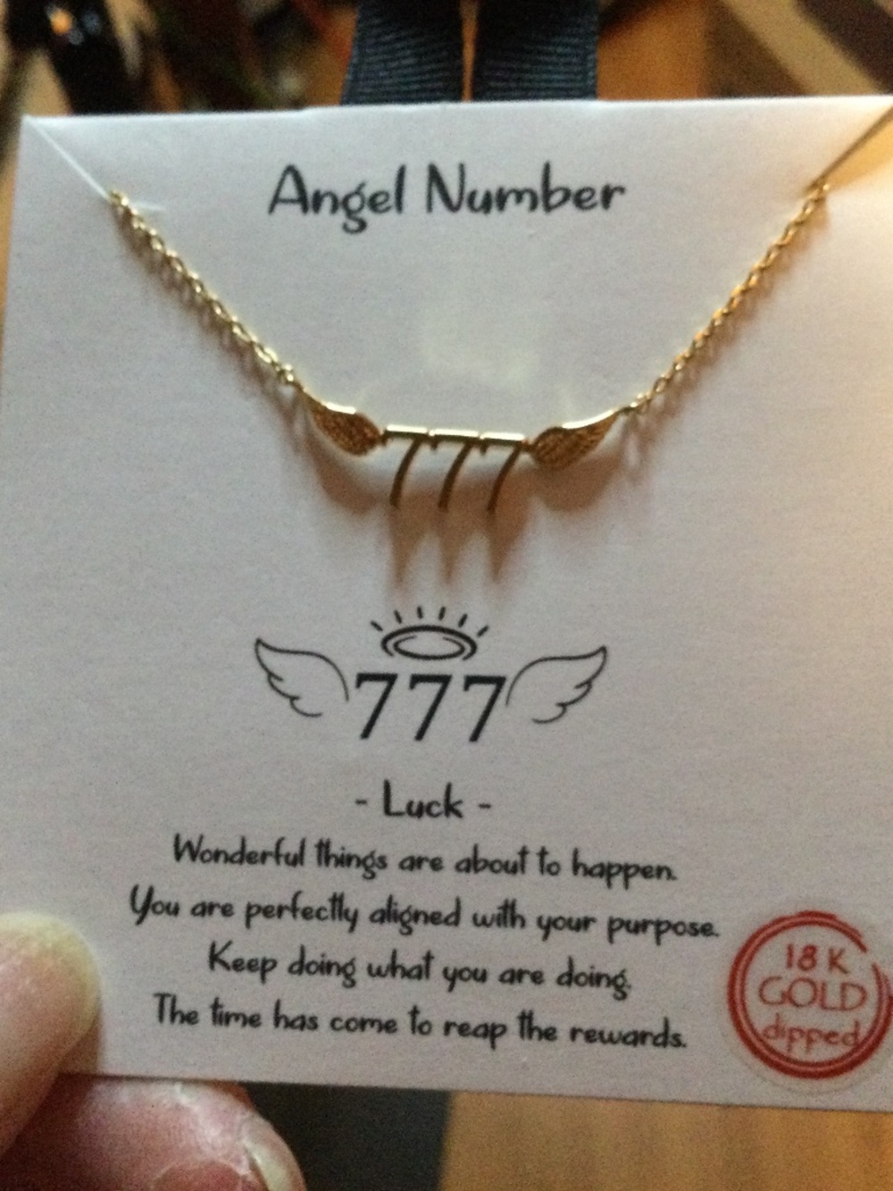New Angel Number 777 Luck Necklace